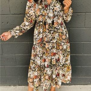 Floral Long Sleeve Dress